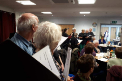 Singing at Tearfund's "The Big Quiz Night 2019"